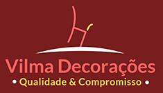 Logotipo Vilma Decoraes Mveis de Alumnio em Fibra Sinttica